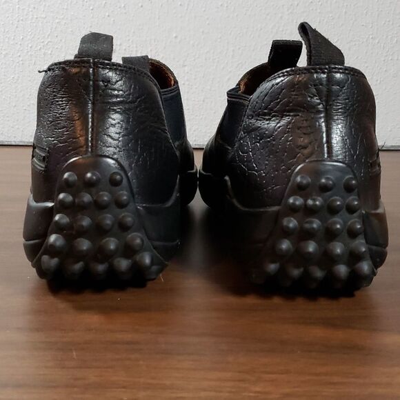 Hummer Mens Casual Chelsea Style Slip On Black‎ Leather Driving Shoes Size 10½ - Picture 4 of 9